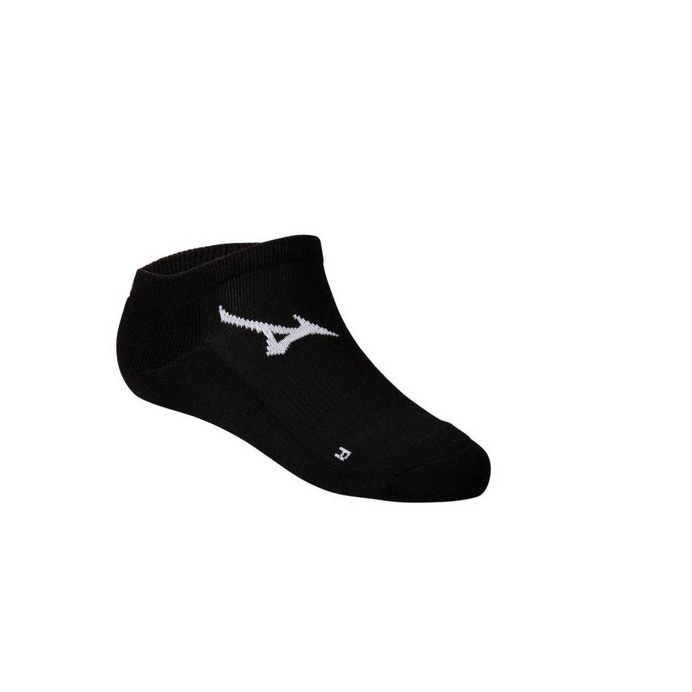 Womens Mizuno RUNBIRD® No Show Socks Black Philippines (AGNLQX709)